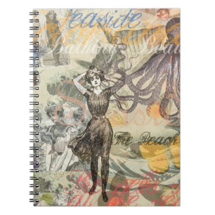 Carnet Beauté de bain victorienne Kraken Surréalisme Vint