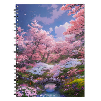 Carnet Beauté du ruisseau et du pont Sakura