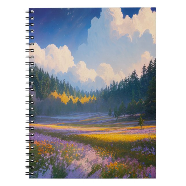 Carnet Beauté vibrante d'un défrichage coloré (Devant)
