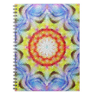 Carnet Beautiful Bright Mosaic Tile Sun Flower