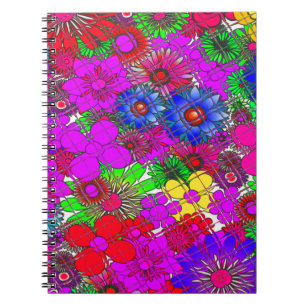 Carnet Beautiful colorful amazing floral pattern design