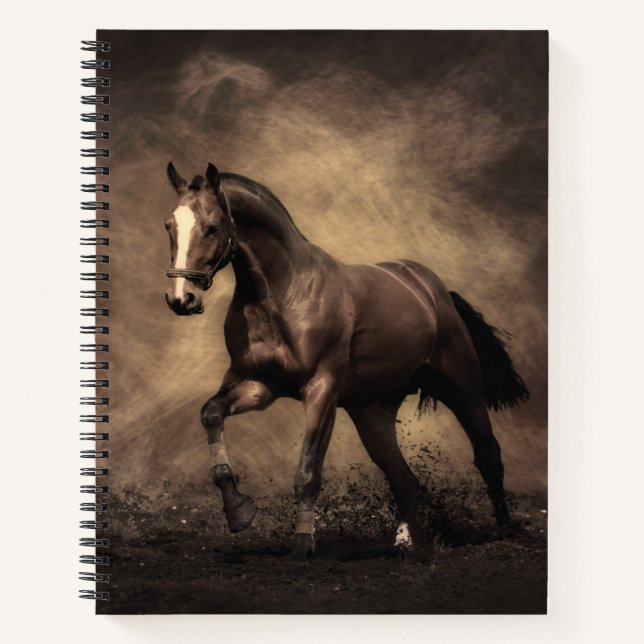 Carnet Beautiful horse throw pillow (Devant)
