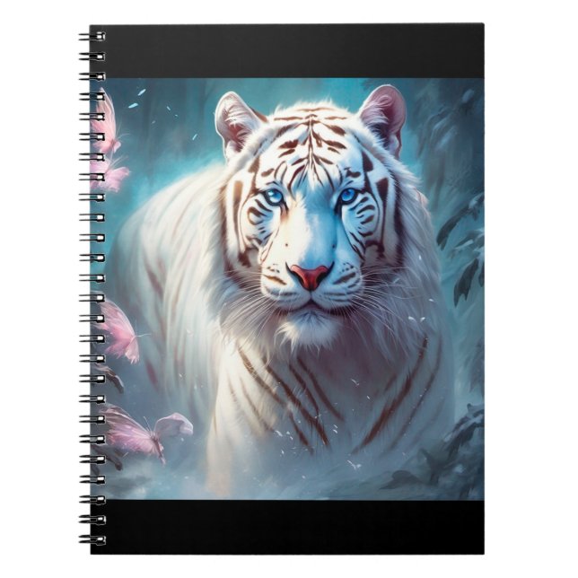 Carnet Beautiful White tiger (Devant)
