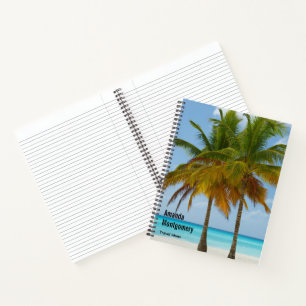 Carnet Beaux palmiers sur une plage tropicale