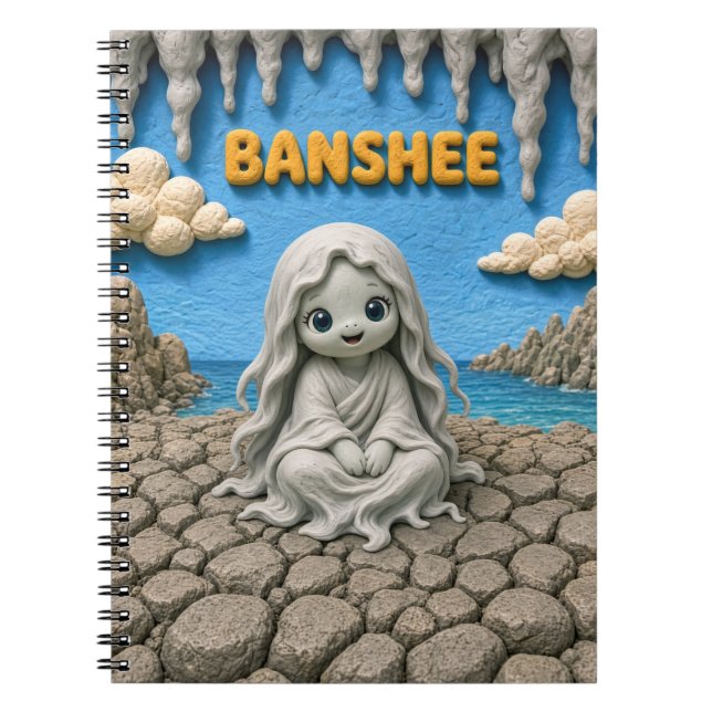 Carnet Bébé banshee mignon, mythique (Devant)