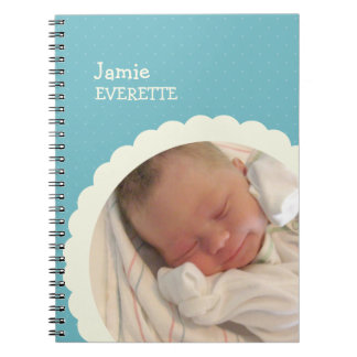 Carnet Bébé bleu cerceau de Saint-Jacques cercle personna
