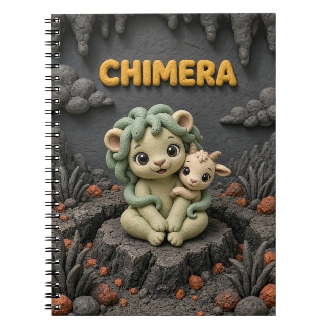 Carnet Bébé Chimère Mignon, Mythique (Devant)