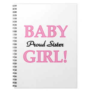 Carnet Bébé Fier Soeur Cadeaux