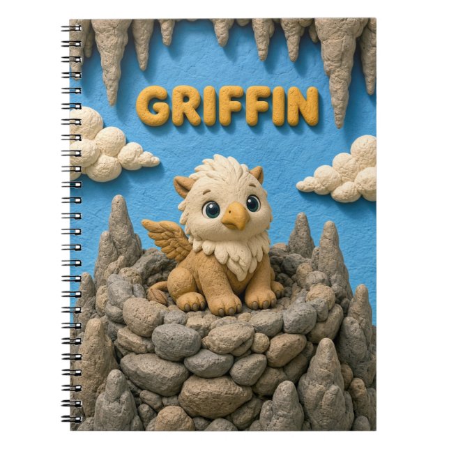 Carnet Bébé Griffon Mignon, Mythique (Devant)