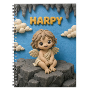 Carnet Bébé Harpie Mignon, Mythique