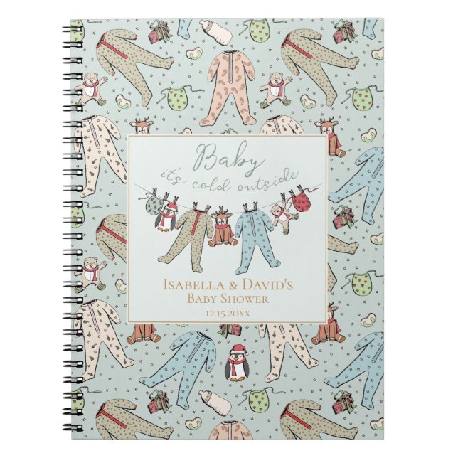 Carnet Bébé il fait froid dehors Shower d'hiver pour bébé (Devant)