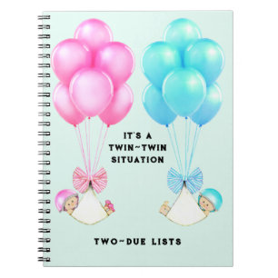 Carnet Bébé jumeaux shower
