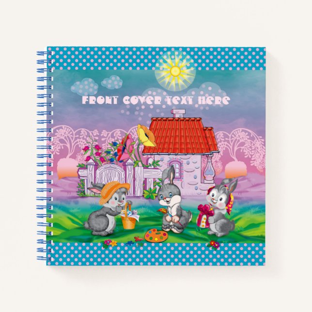 Carnet Bébé lapin petit (Devant)