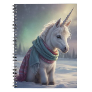 Carnet Bébé licorne en neige