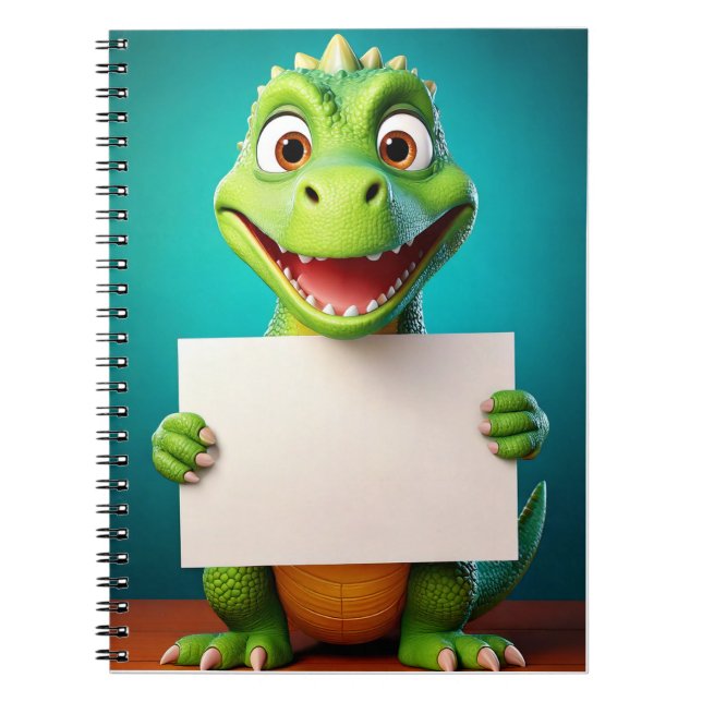 Carnet bébé - Mettez votre nom - Dinosaure bébé (Devant)
