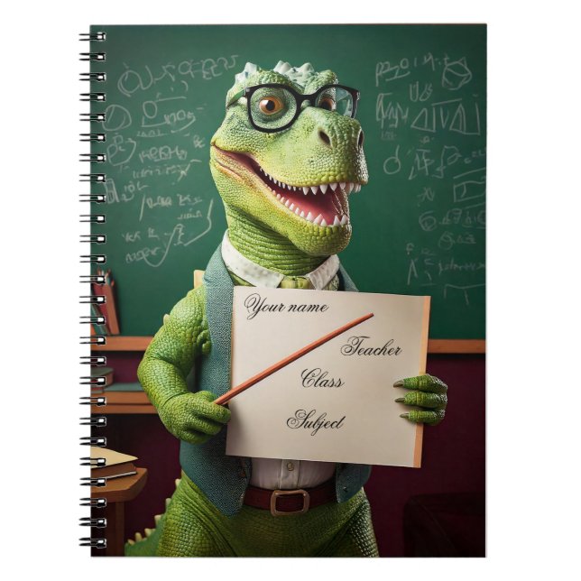 Carnet bébé - Mettez votre nom - Dinosaure de l'en (Devant)