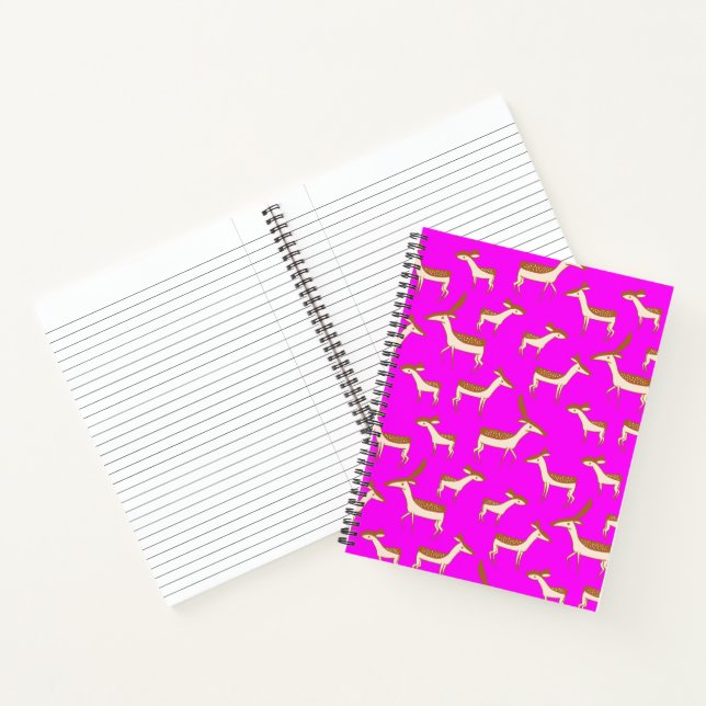 Carnet Bébé mignon cerf et famille (Intérieur)