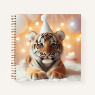 Carnet Bébé mignon Révéler Neutre Jaune Bébé Tiger