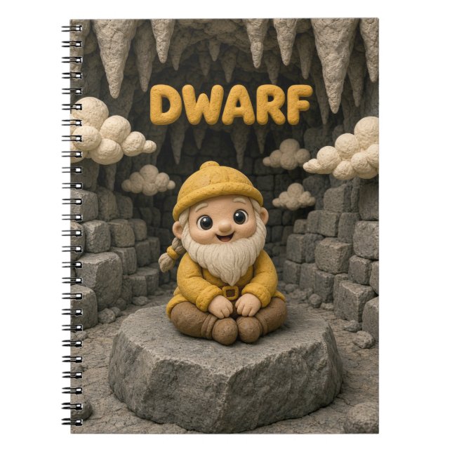 Carnet Bébé nain mignon, mythique (Devant)