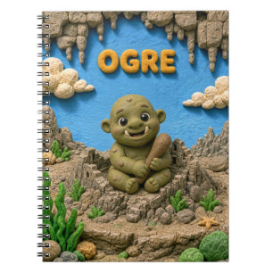 Carnet Bébé ogre mignon, mythique