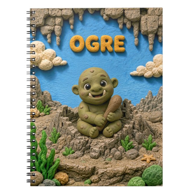 Carnet Bébé ogre mignon, mythique (Devant)