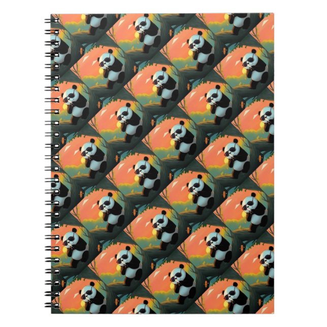 Carnet Bébé Panda Mignon (Devant)