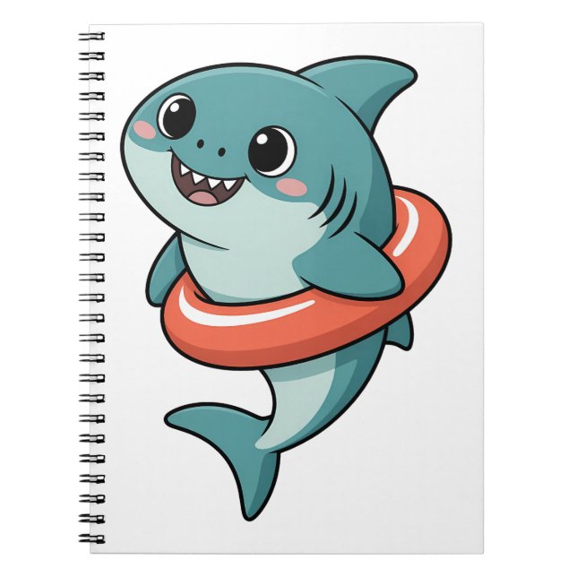 Carnet Bébé Requin Mignon Avec Flotteur | Enfants (Devant)
