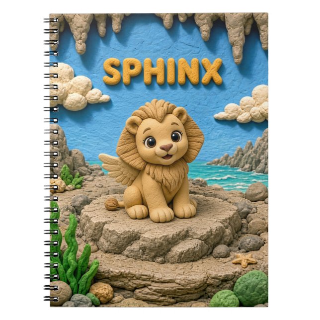 Carnet Bébé Sphinx Mignon, Mythique (Devant)
