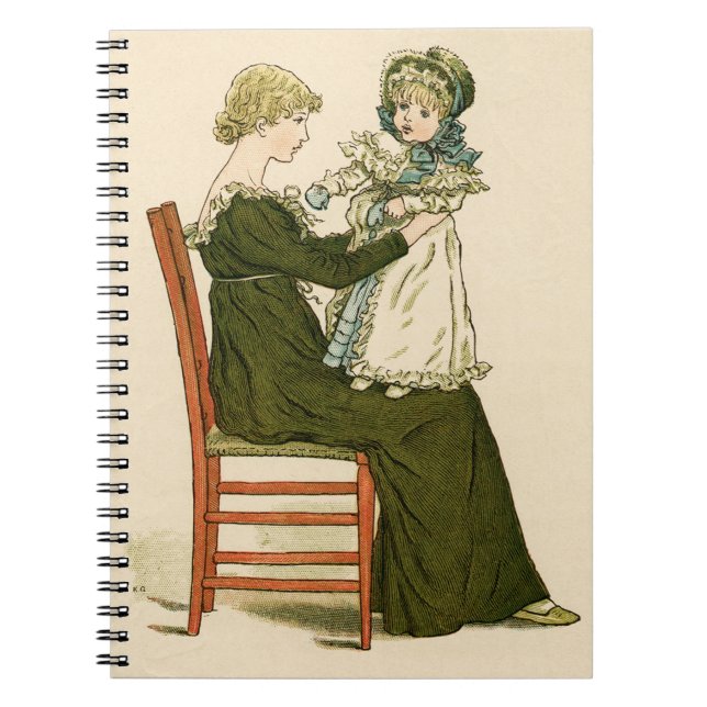 Carnet Bébé victorien Greenaway Mère (Devant)