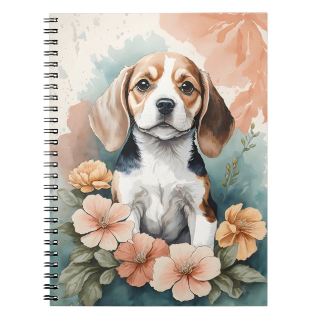 Carnet Bébés mignons animaux | Chiot Beagle adorable (Devant)