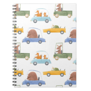 Carnet Bébés : motif d'aquarelle dessiné à la main.