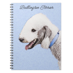 Carnet Bedlington Terrier Peinture - Art Chien original