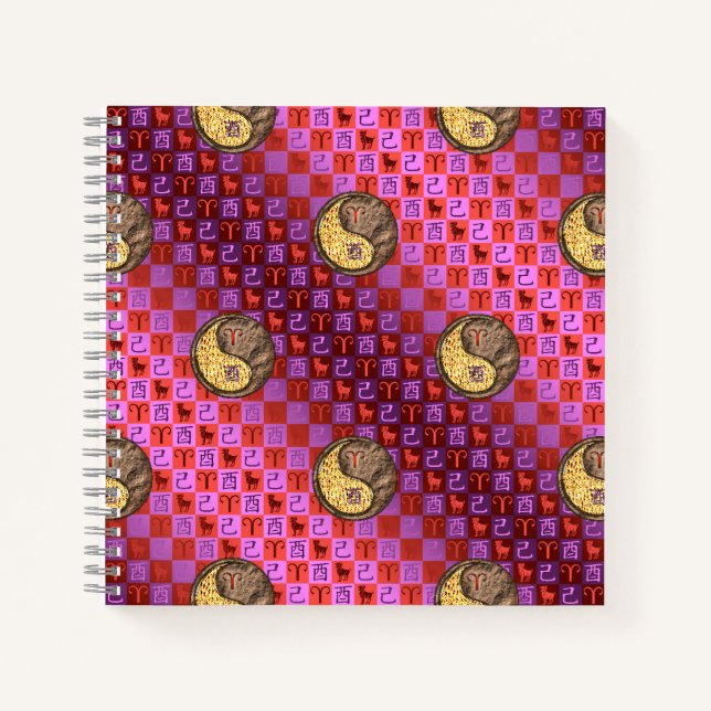 Carnet Bélier & Coq de terre (Devant)