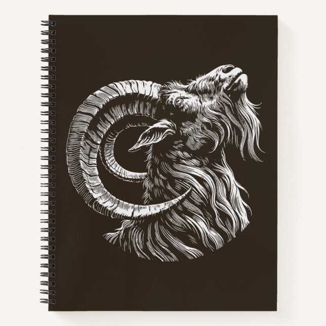 Carnet Bélier Majestueux - Fier et Noble (Devant)