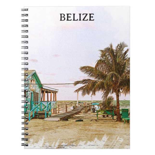 Carnet Belize Caribbean Beach Scenery (Devant)