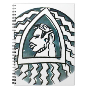 Carnet Belle Africaine Bongo Massai Portrait Tribal Art