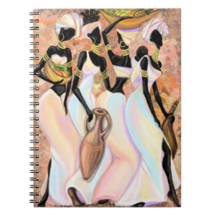 Carnet Belle Africaine Dames Art Moderne Style Peinture