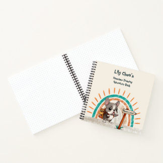 Carnet Belle caricature French Bulldog Retour à l'école