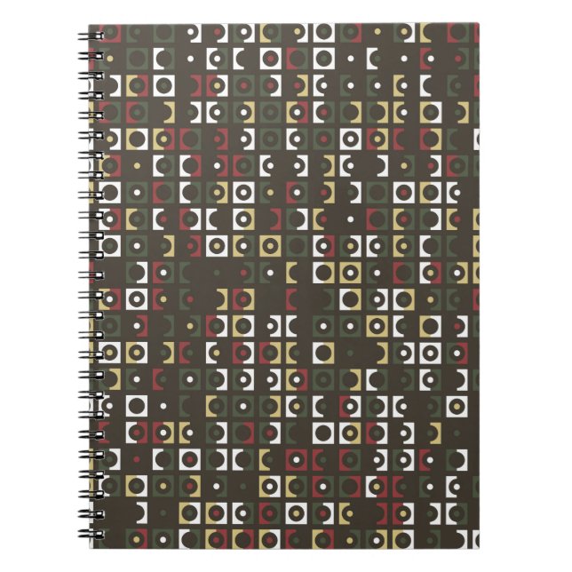 Carnet Belle conception géométrique motif abstrait, art, (Devant)