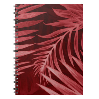 Carnet Belle couleur abstraite rose et rouge fleurs sur b
