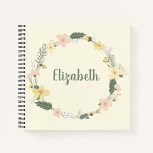 Carnet Belle couronne fleurie