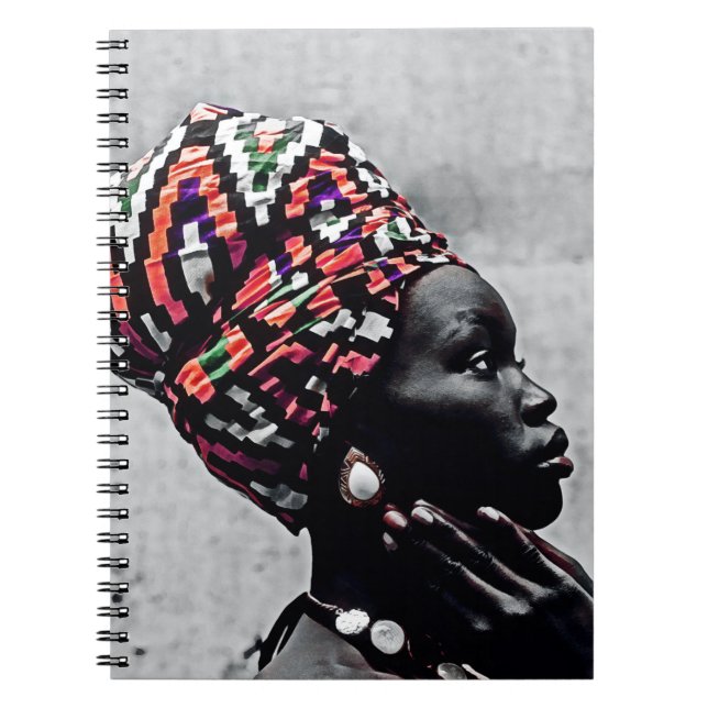 Carnet Belle femme africaine (Devant)