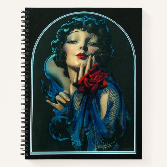 Carnet belle femme des années 1920 (Devant)