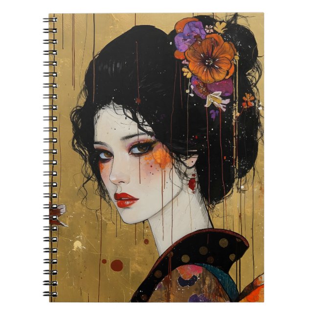 Carnet Belle femme en Kimono (Devant)
