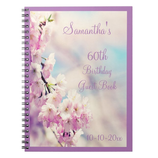 Carnet Belle Fleur 60e anniversaire (Devant)