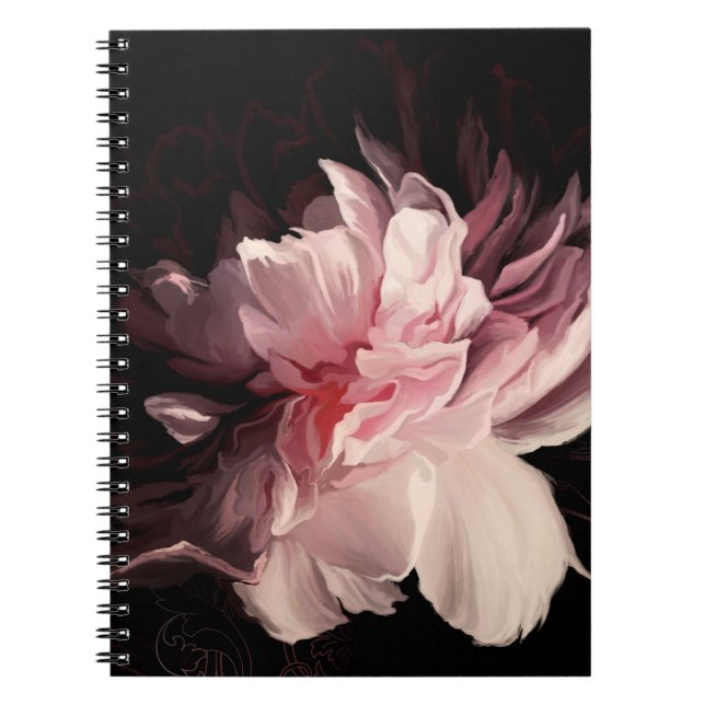 Carnet Belle fleur de pivoine (Devant)