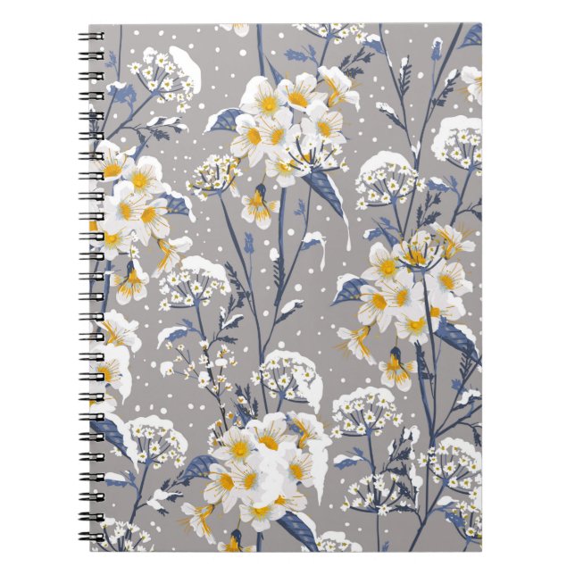 Carnet Belle fleur d'hiver fleurissant dans le delic de n (Devant)