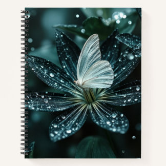 Carnet Belle fleur et papillon