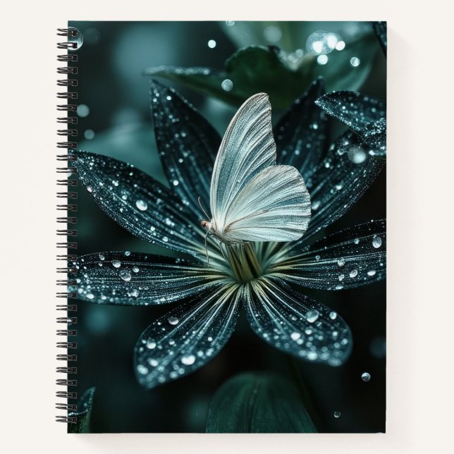 Carnet Belle fleur et papillon (Devant)