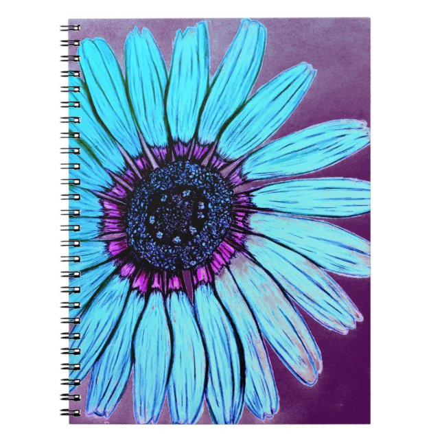 Carnet Belle Fleur Sketched à la main (Devant)
